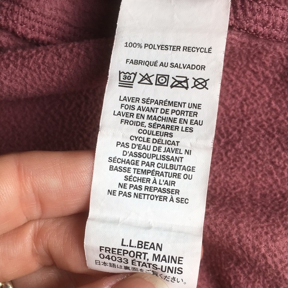 LL Bean Fleece full zip jacket - Picture 6 of 8